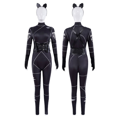 The Addams Family Wednesday Cat Suit Cosplay Costumes