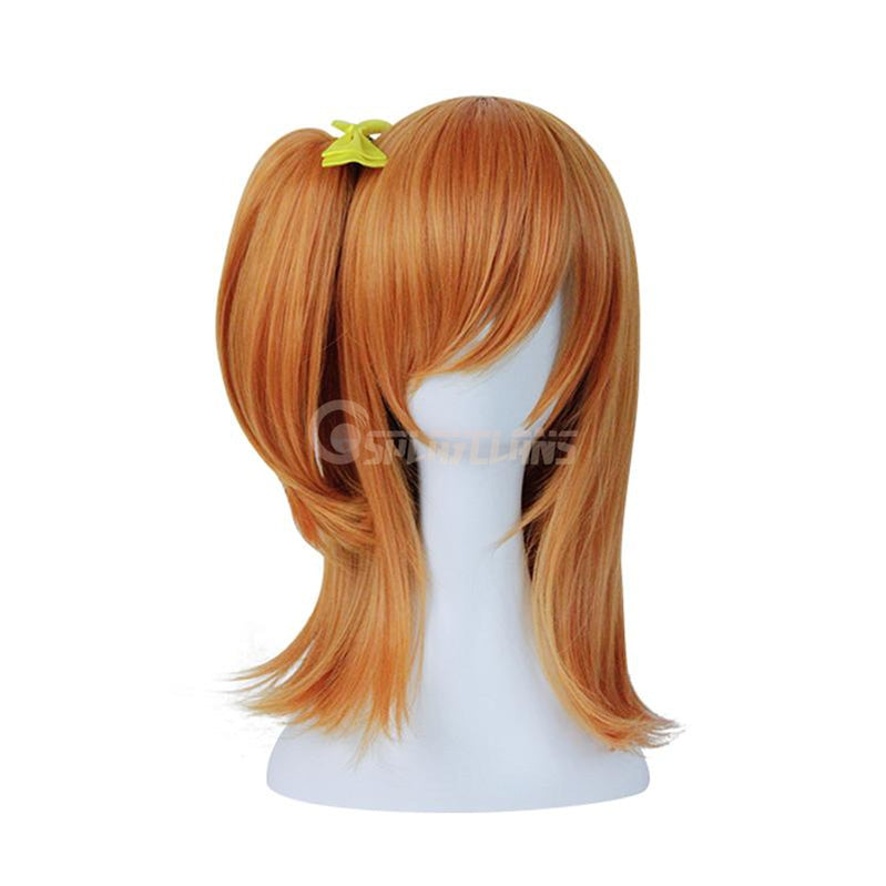 Anime LoveLive! Kousaka Honoka Long Orange Cosplay Wigs