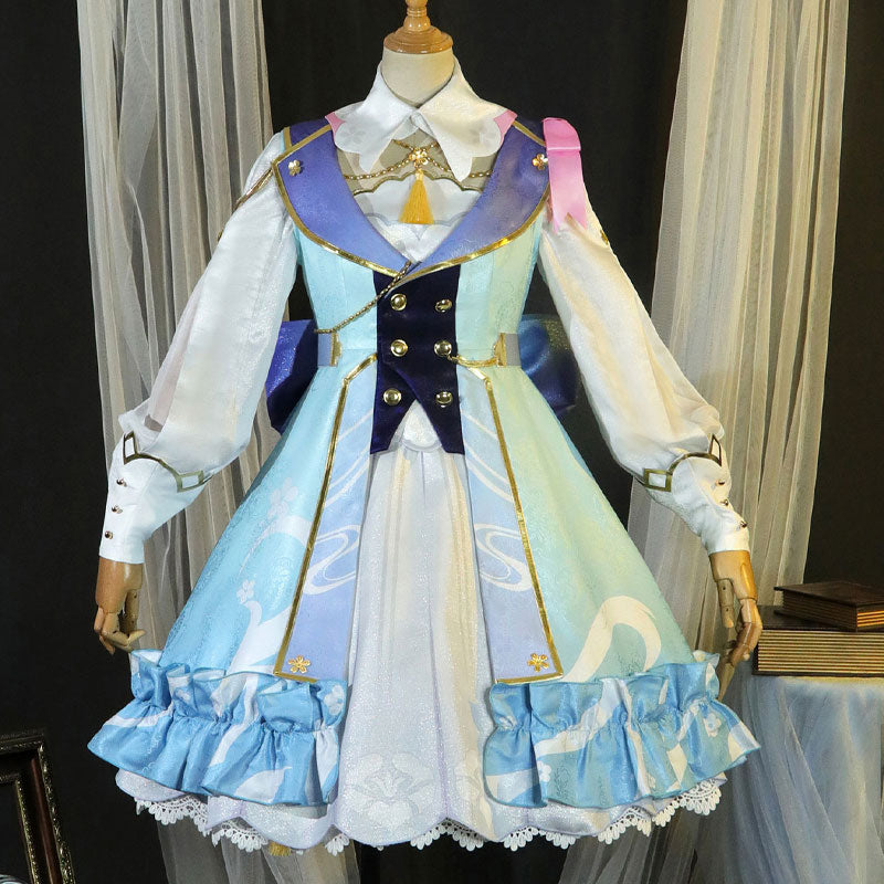 Game Genshin Impact Springbloom Missive Kamisato Ayaka Lolita Cosplay Costumes