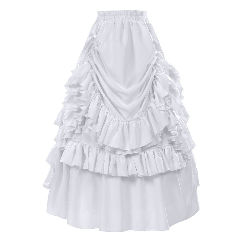 Vintage Gothic Victorian Renaissance Retro Women's Short Skirt Halloween Cosplay Costumes