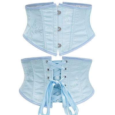 Womens Waist Trainer Cincher Heavy Duty Steel Boned Underbust Waspie Corset