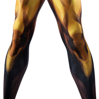 X-Men Wolverine Brown Ochre Suit Cosplay Costume