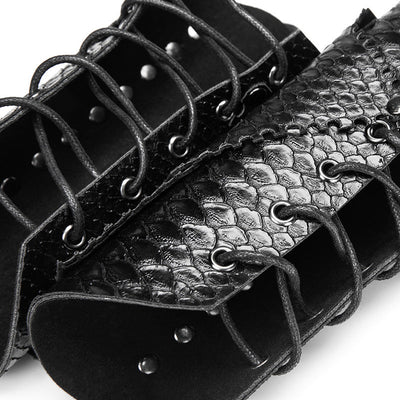 Steampunk Medieval Retro Snake Pattern Wristband Cosplay Props