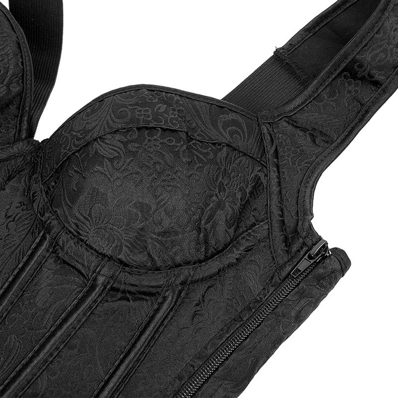 European-style Court-print Shoulder Strap Slimming and Shaping Bodysuit Cosplay Costumes