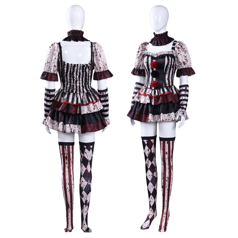 Clown Halloween Party Dark Cosplay Costumes