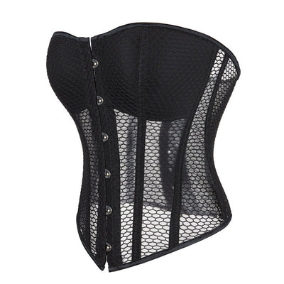 Retro Court Style Breathable Mesh Bra with Herringbone Fit Cosplay Costumes