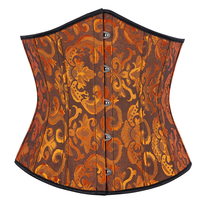 Corset Women‘s Brocade Underbust Boned Corsets Bustier Waist Trainer