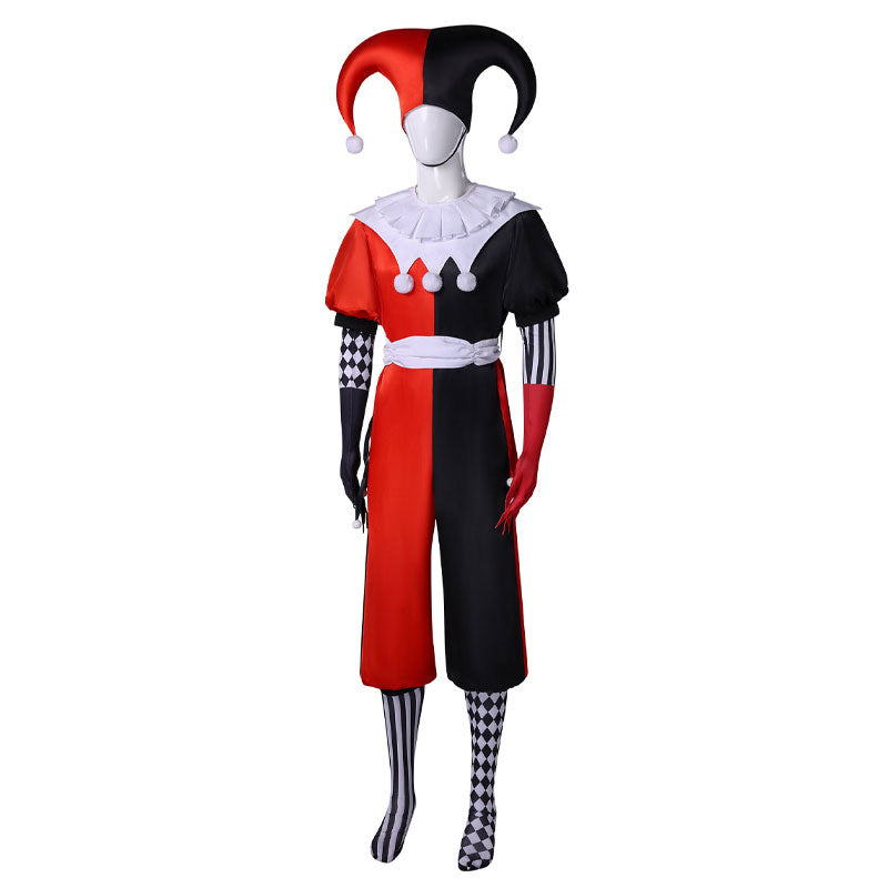 The Jester and the Queen Jester Halloween Cosplay Costumes