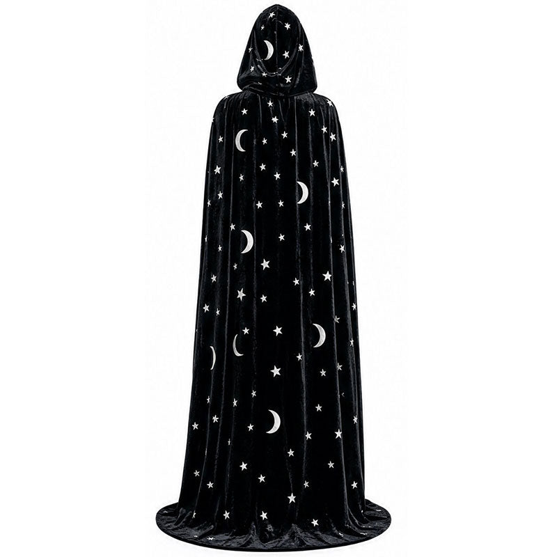 Halloween Death Demon Vampire Wizard Party Party Star Moon Velvet Cape Cosplay Costume