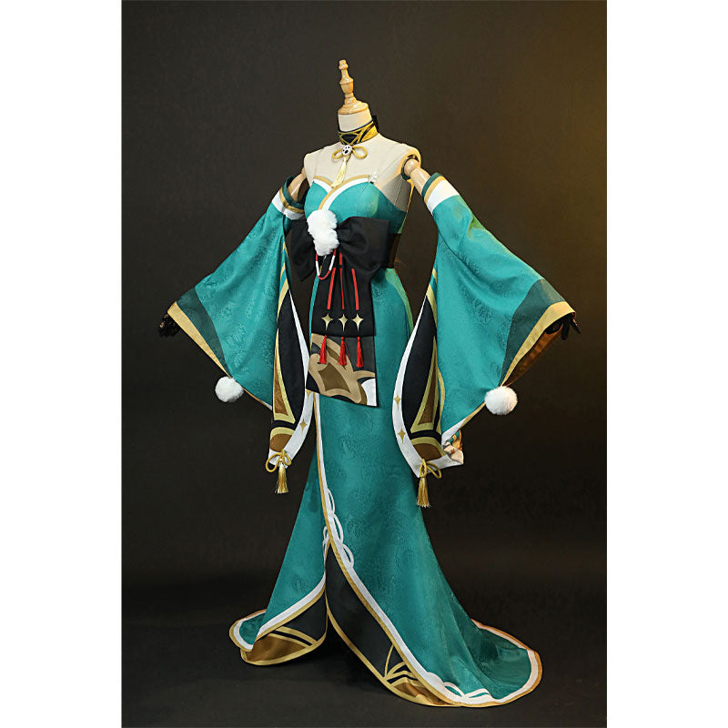 Game Genshin Impact Miss Hina Inugami Cosplay Costumes