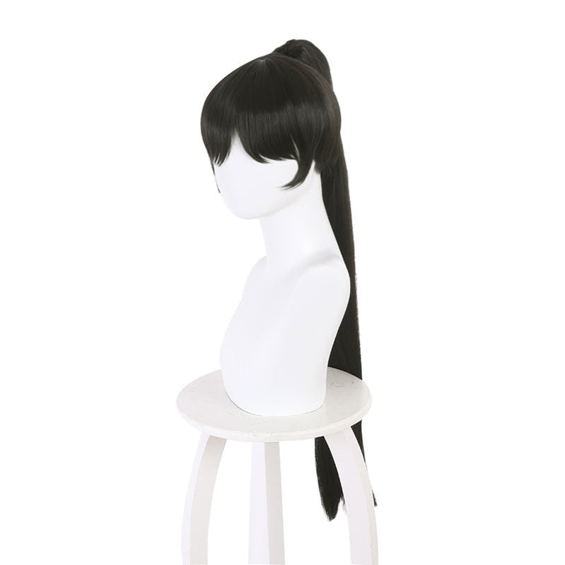 Anime LoveLive!SuperStar!! Hazuki Ren Black Long Ponytail Cosplay Wigs