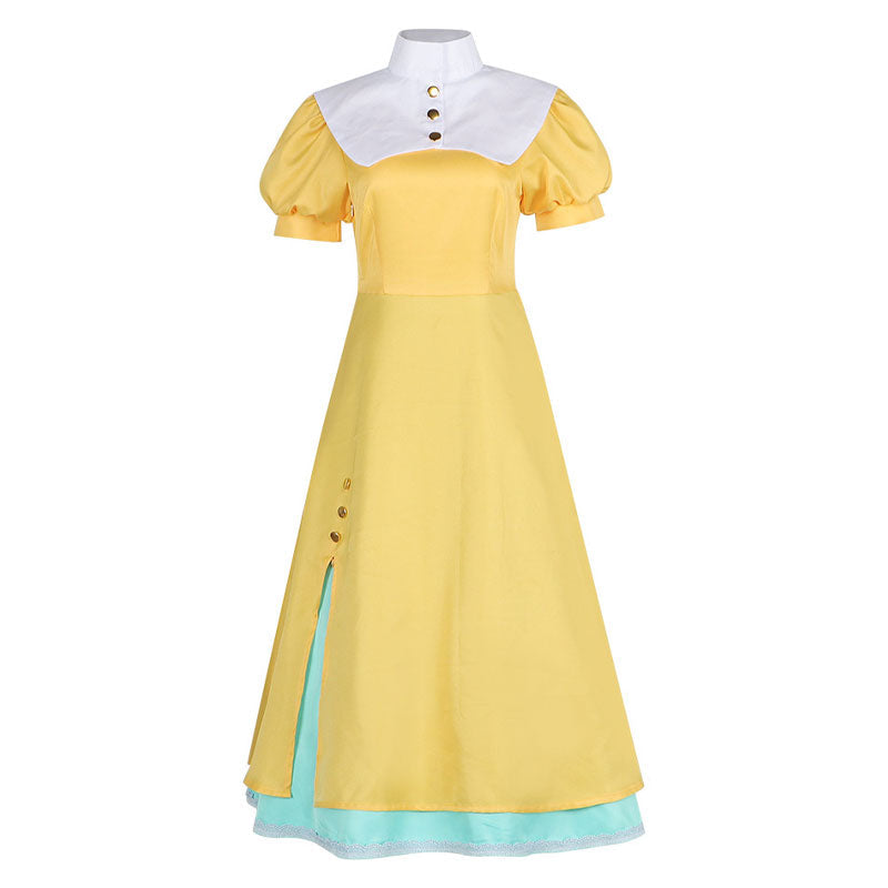 Cardcaptor Sakura Tomoyo Daidouji Yellow Dress  Cosplay Costumes