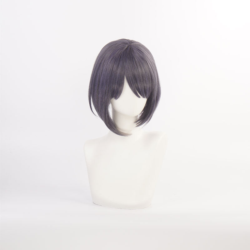 Game Genshin Impact Kujo Sara Blue Gradient  Short Cosplay Wigs