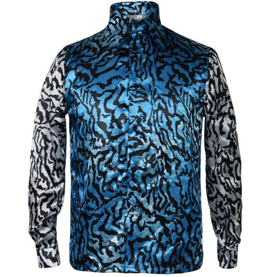 Tiger King Joe Exotic Shirt Yellow Blue Sequin Full Set Cosplay Costume