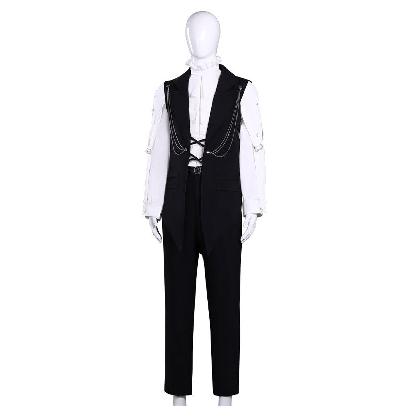Tamon's B-Side Ori Sakaguchi Black Vest Uniform Cosplay Costume