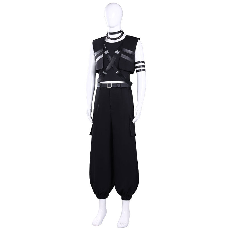 Tamon's B-Side Rintarō Kai Black Vest Uniform Cosplay Costume