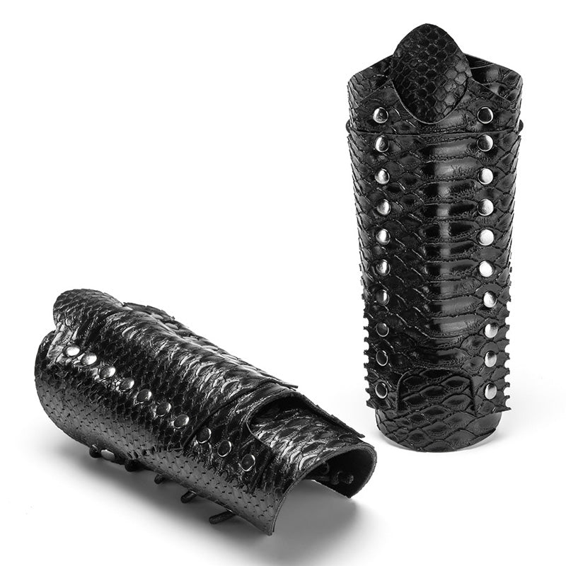 Steampunk Medieval Retro Snake Pattern Wristband Cosplay Props