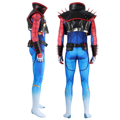 Marvel Rivals Spider-Punk 2099 Spider-Man Cosplay Costumes