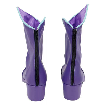 LOL Zeri Purple Cosplay Shoes