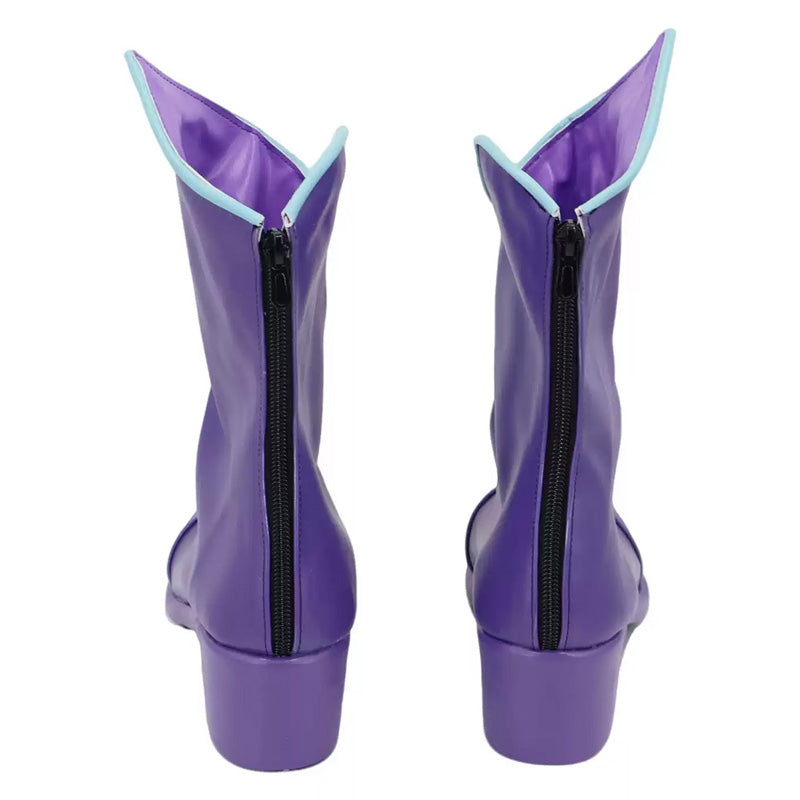 LOL Zeri Purple Cosplay Shoes