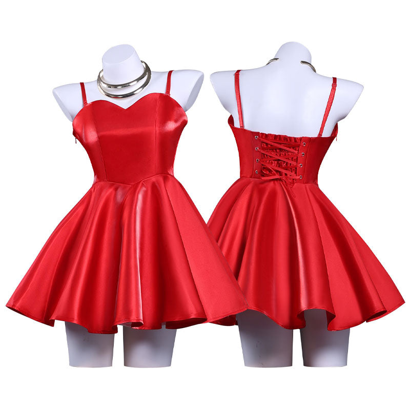 Panty & Stocking with Garterbelt Panty Red Dress Cosplay Costumes