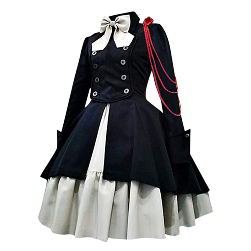 Steampunk Medieval Retro Renaissance Gothic Ruffle Dress Cosplay Costumes