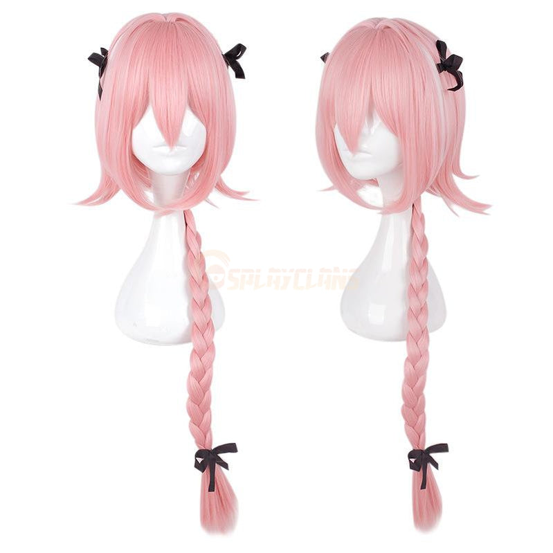 FGO Fate/Grand Order Astolfo Sailor Pink Long braid Cosplay Wigs