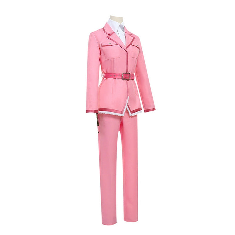 Anime Cells at Work Eosinophil Pink Uniform Cosplay Costume with Hat