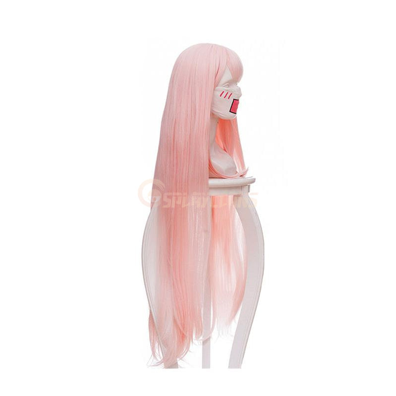 DARLING in the FRANXX 02 Zero Two 100cm Long Pink Straight Cosplay Wigs