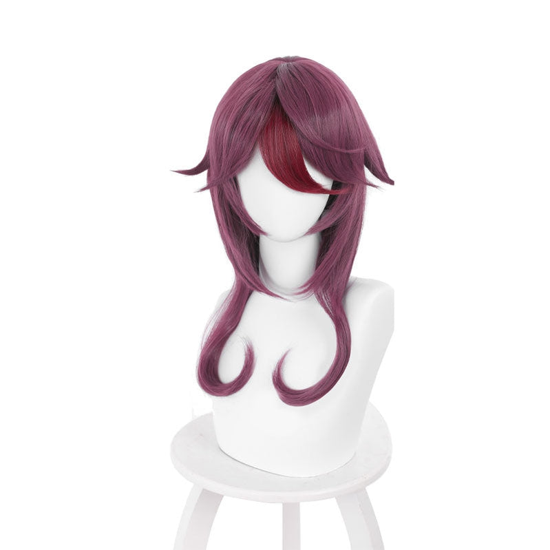 Game Genshin Impact Rosaria Purple Cosplay Wigs
