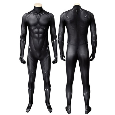 Black Panther T'Challa Full Set Jumpsuit Cosplay Costumes