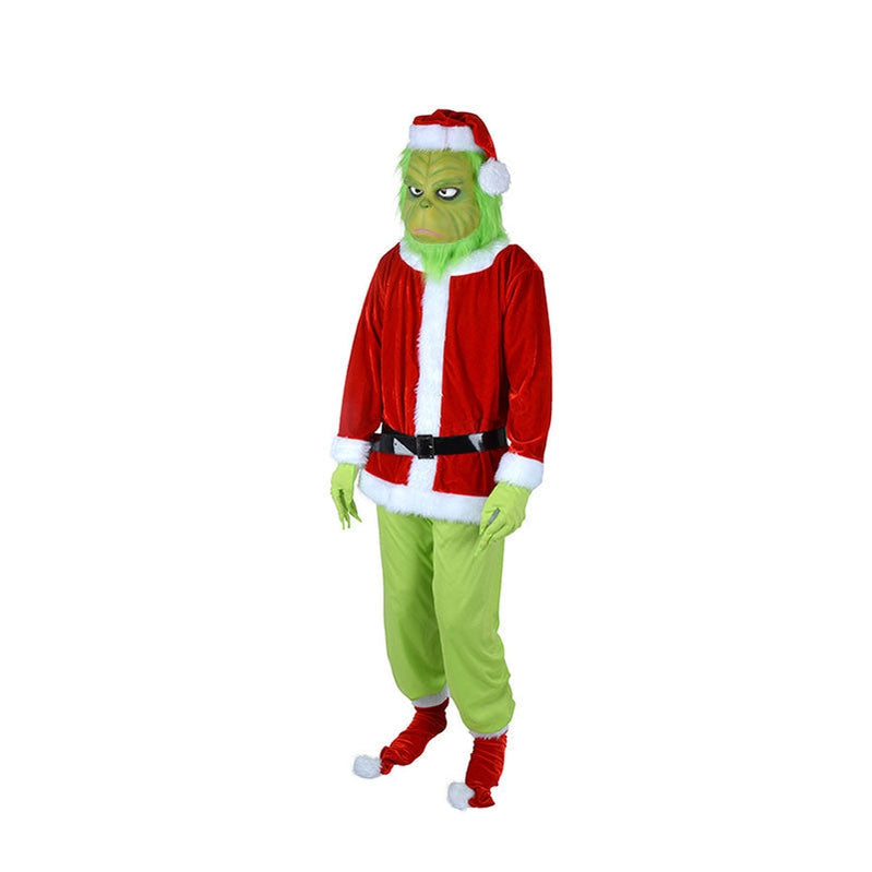 Movie How the Grinch Stole Christmas Grinch Cosplay Costume
