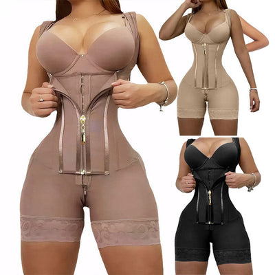 Shapewear Bodysuit for Women Tummy Control Fajas Colombianas Waist Trainer Butt Lifter Thigh Slimmer Full Body Shaper