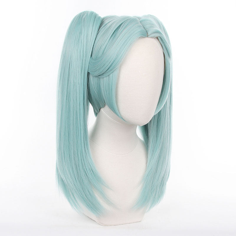 Game Cyberpunk: Edgerunners Rebecca Light Green Cosplay Wigs