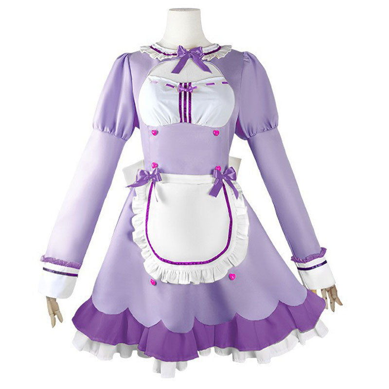 Anime Nekopara Chocola Vanilla Maid Cosplay Costumes