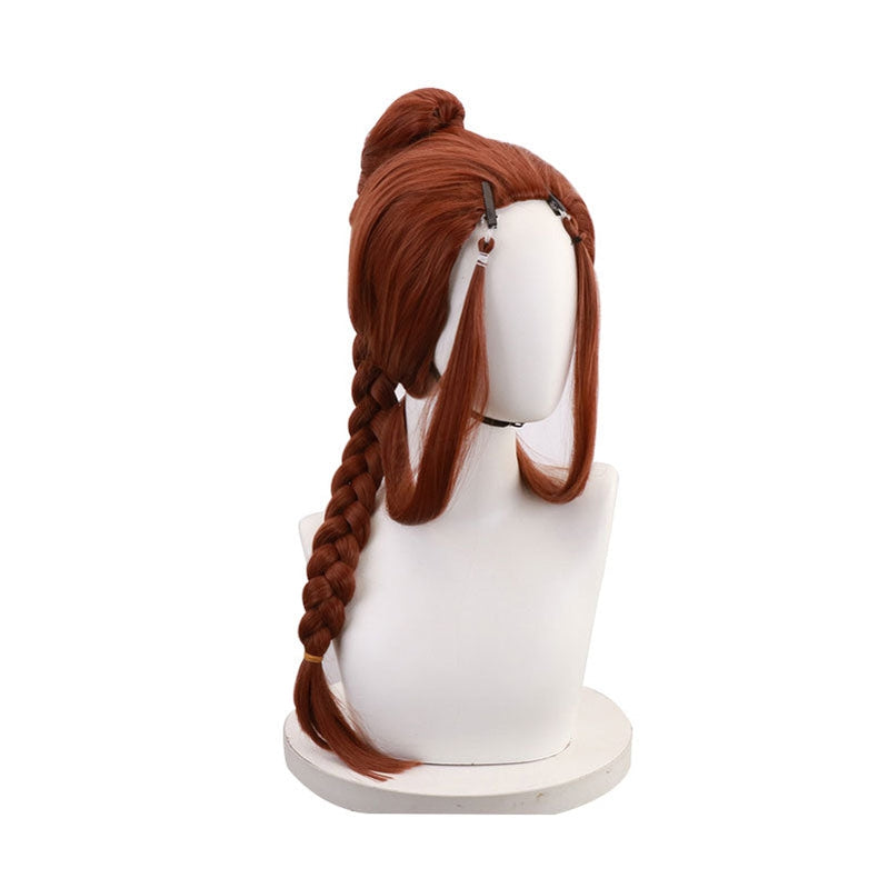 Anime Avatar: The Last Airbender Katara Brown 80cm Cosplay Wig