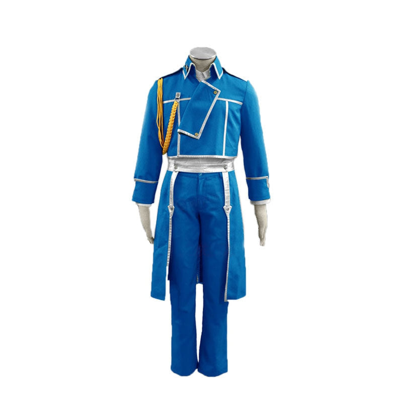 Anime Fullmetal Alchemist Roy Mustang Army Cosplay Costume
