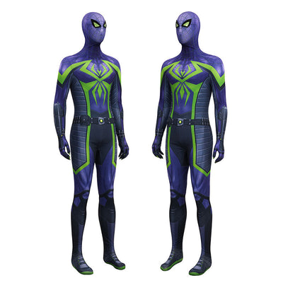 Spider-Man 2 Miles Morales Purple Reign Jumpsuit Cosplay Costumes
