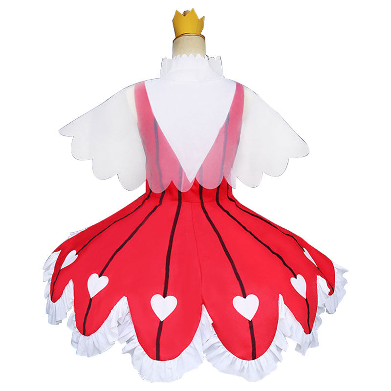 Cardcaptor Sakura Clear Card OP 2 Sakura Kinomoto Rose Heart Dress Cosplay Costumes