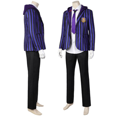 The Addams Family Wednesday Xavier Thorpe Ajax Petropolus Nevermore Academy Uniform Cosplay Costume