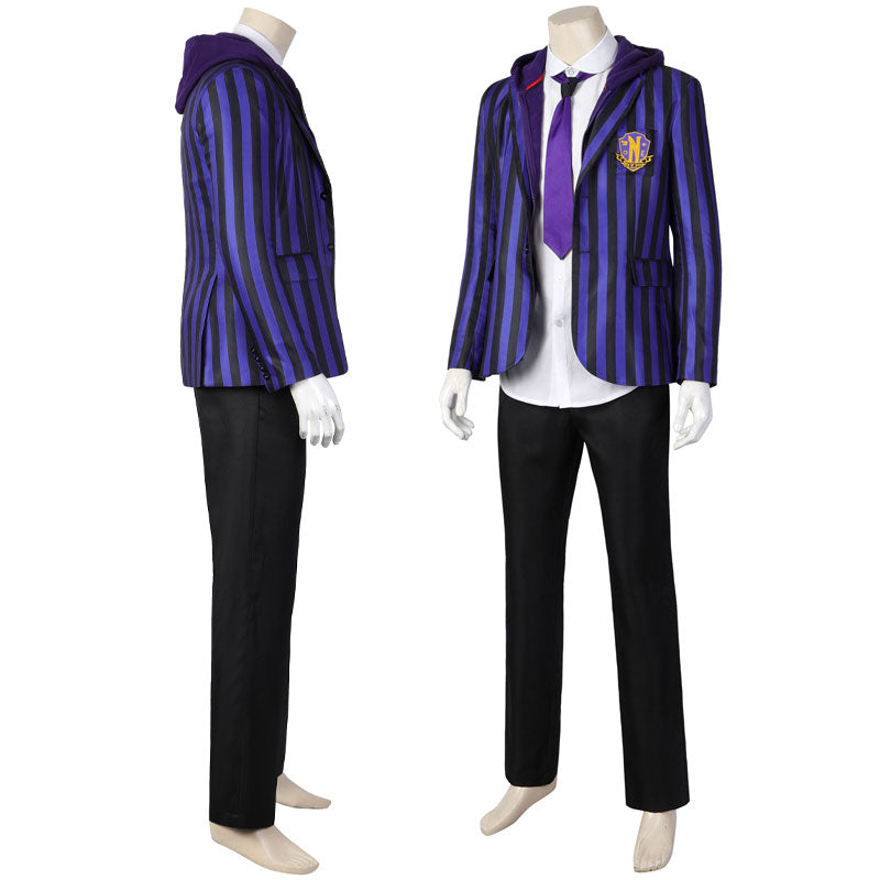 The Addams Family Wednesday Xavier Thorpe Ajax Petropolus Nevermore Academy Uniform Cosplay Costume