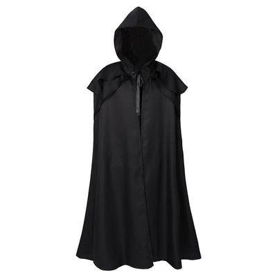 Medieval Retro Gothic Long Halloween Cape with Hood Cosplay Costumes