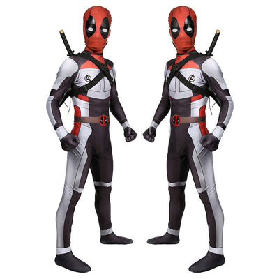 Deadpool Wade Wilson White Jumpsuit Cosplay Costumes