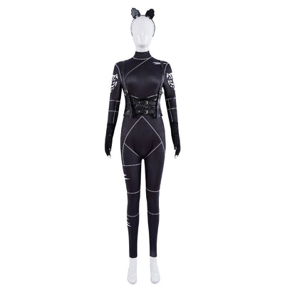 The Addams Family Wednesday Cat Suit Cosplay Costumes