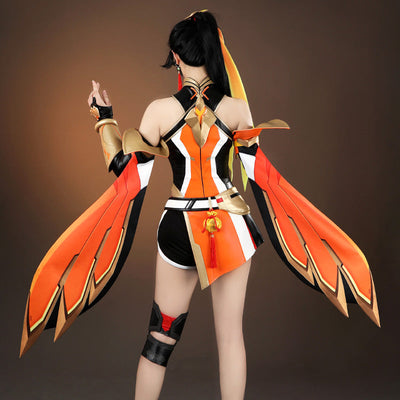 Overwatch Anran Orange Cosplay Costume