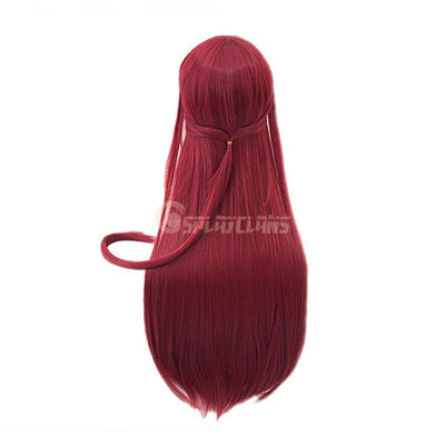 Anime LoveLive!Sunshine!! Sakurauchi Riko Long Wine Red Cosplay Wigs