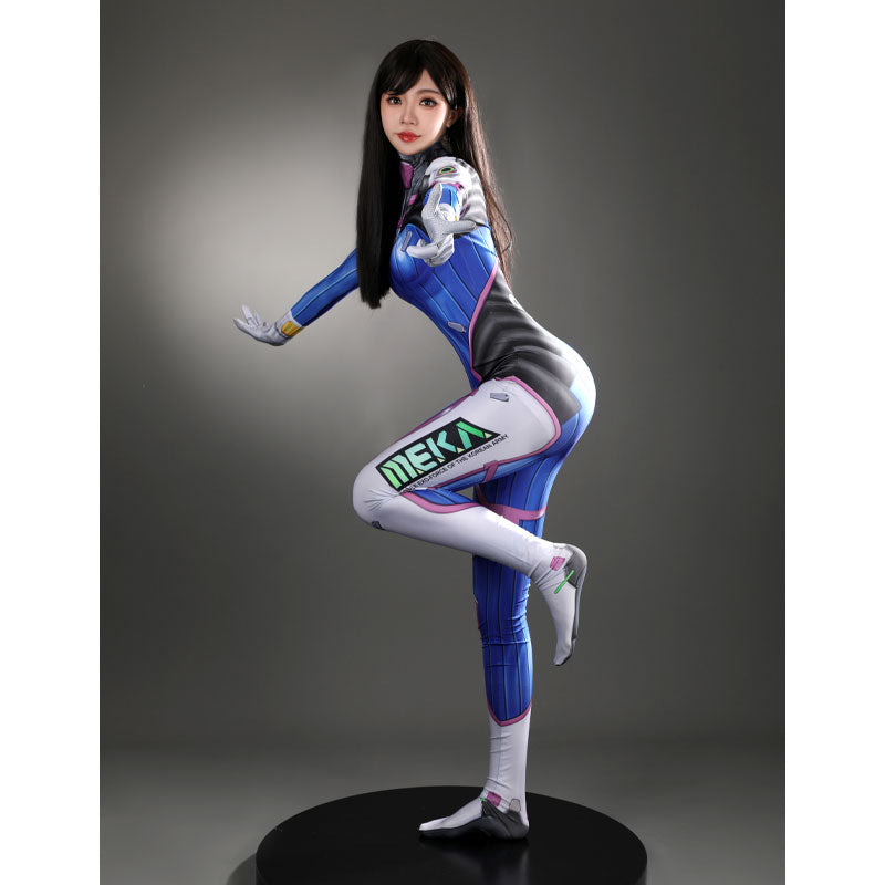 Game Overwatch D.Va Hana Song Suit Leotard Cosplay Costumes