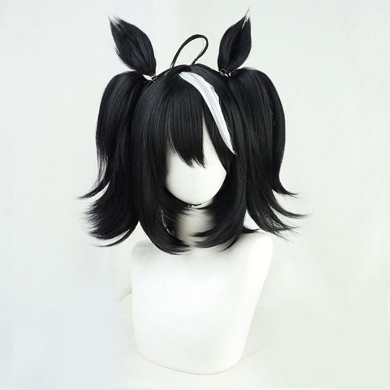 Uma Musume Pretty Derby Kitasan Black Cosplay Wig With Ear Props
