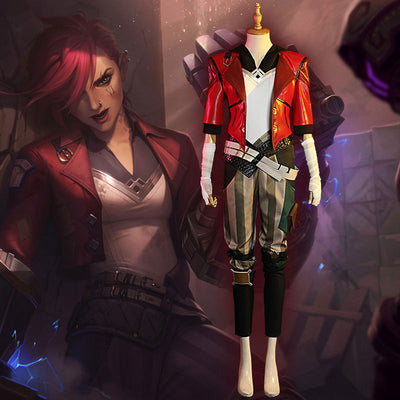 Game LOL Arcane Vi Fullset Cosplay Costume