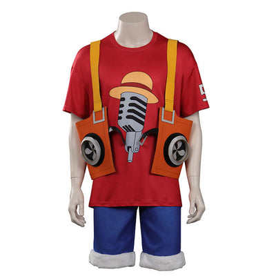Anime One Piece Film Red 2022 Banpresto Monkey D. Luffy Cosplay Costumes